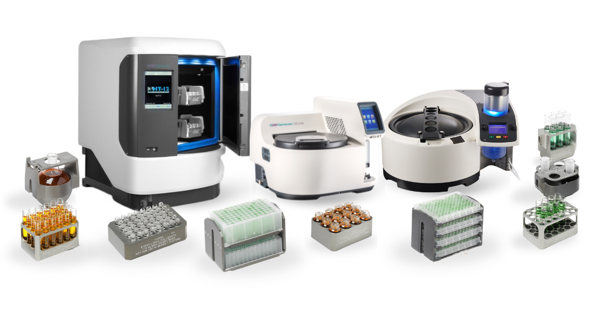 Benchtop solvent evaporators and its associated tools.